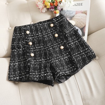 [Hàng order] Quần short dạ tweed sang chảnh cạp cao tôn dáng Q10