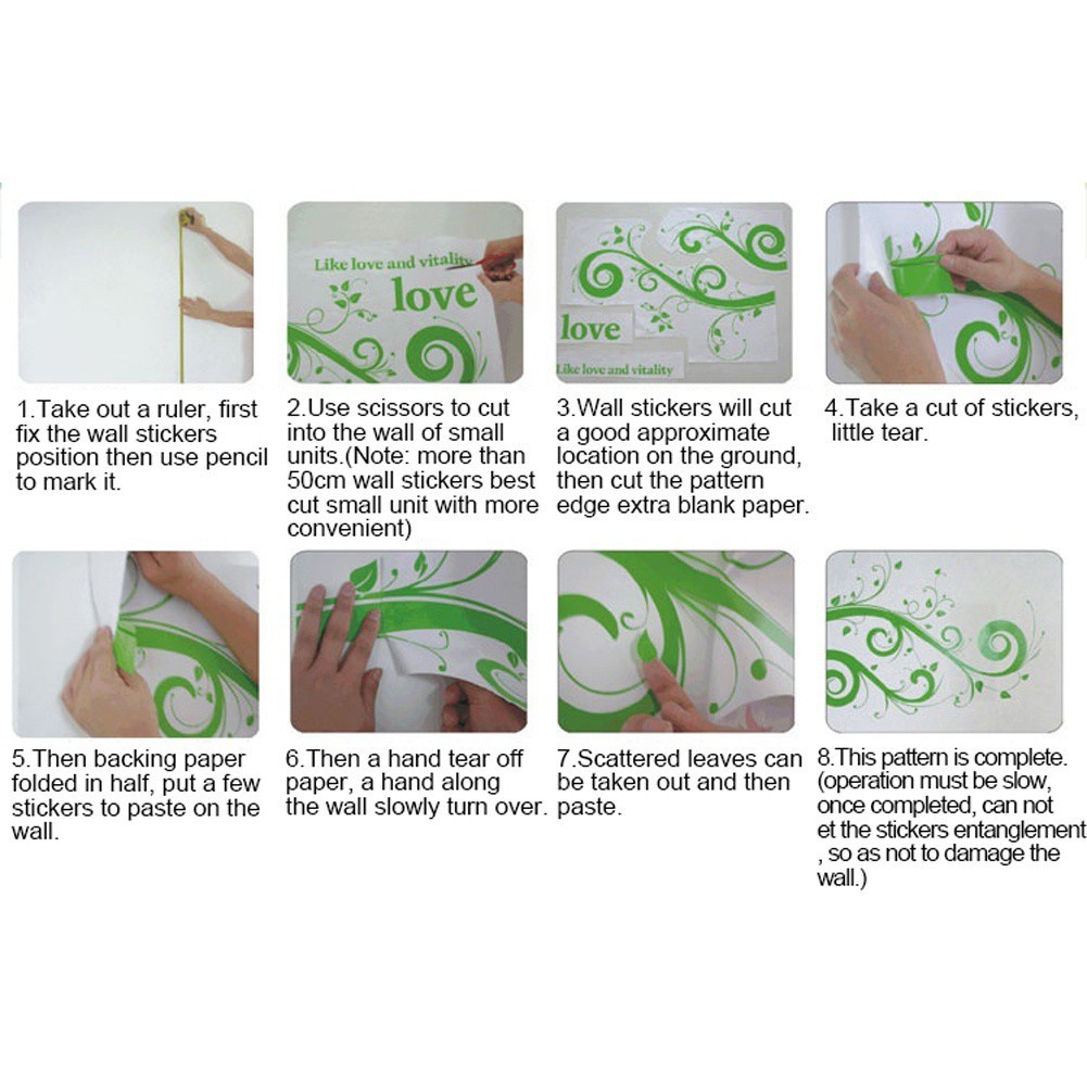 Sticker dán tường đo chiều cao cho bé thiết kế nhiều kiểu dễ thương