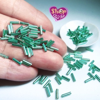 Hạt cườm Gãy tráng Bạc lấp lánh