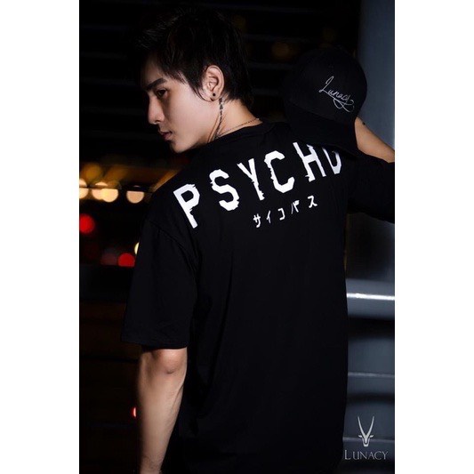 Áo Thun PSYCHO Nam Nữ Unisex Form Rộng Tay Lỡ, Áo Thun Xanh Lá, AT113 trending xu hướng, Men Lì Fashion