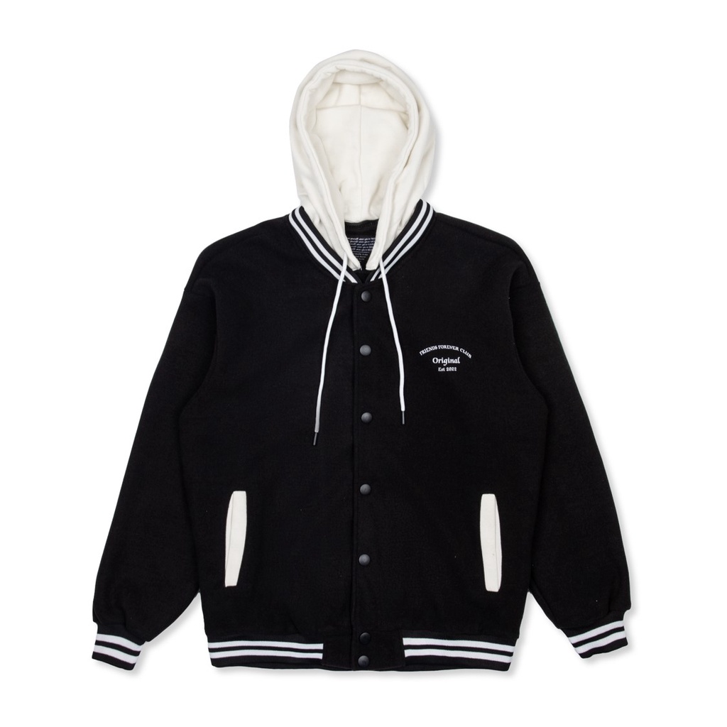 ÁO KHOÁC FF OVERSIZE FRIENDS FOREVER HOODIE VARSITY