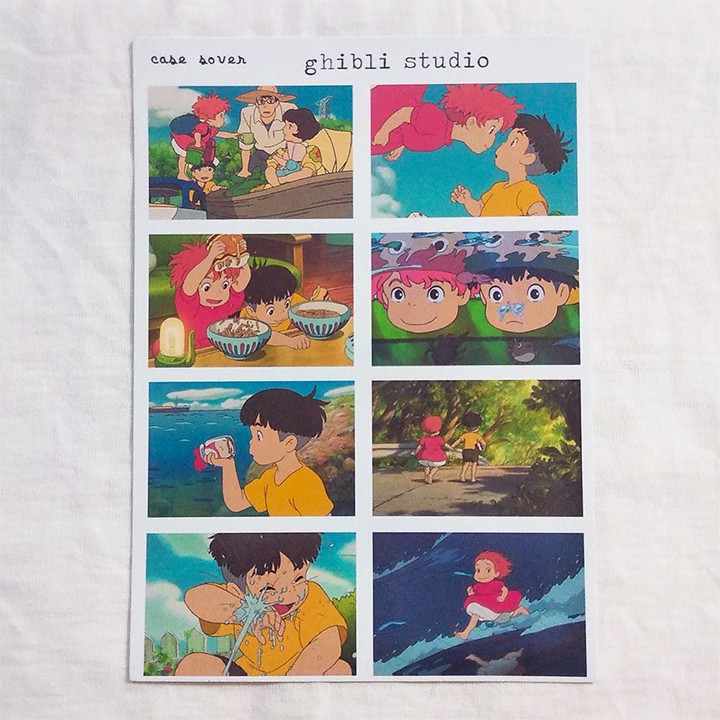 Set Sticker chủ đề Ghibli Studio trang trí Bullet Journal / Planner - Case Sover