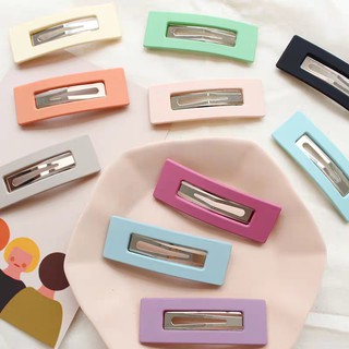 [Kẹp/Cột tóc] Kẹp Tóc bấm chữ nhật nhiều màu