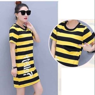 Váy sau sinh cho con bú , váy bầu suông