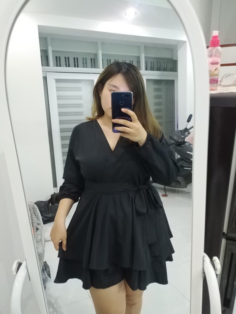 BIGSIZE VÁY LỤA TẦNG