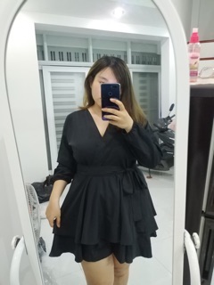 BIGSIZE VÁY LỤA TẦNG (có hình thật)