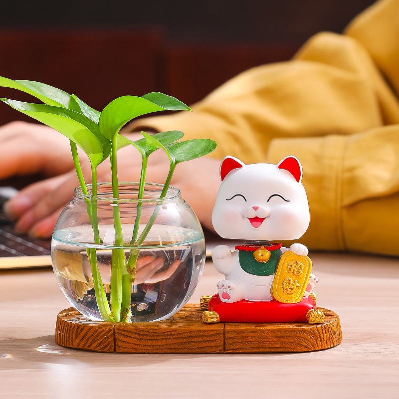 Mèo May Mắn Nhỏ Xinh Để Bàn Trang Trí Nội Thất