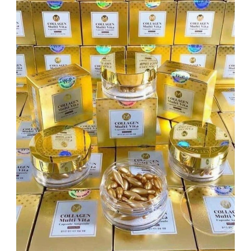 Tinh Chất- Serum Dưỡng Da JM Whitening Care Collagen Tươi Multi Vita Capsule Ampoule HY/nv (HỎI TRƯỚC KHI ĐẶT)