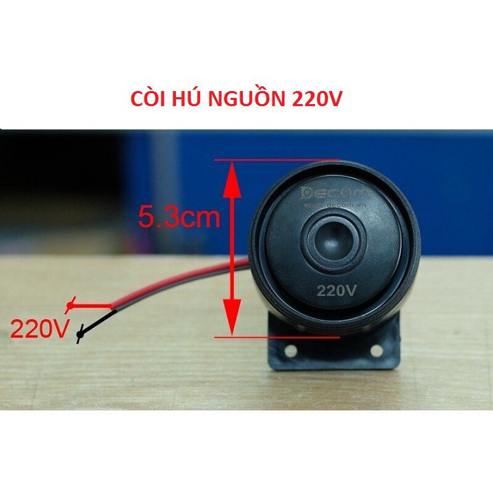 Bộ 2 còi điện tử hú báo động dùng điện 220V