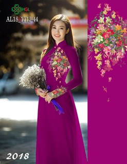 Vải Áo Dài Tằm Ý/ Lụa Nhật Hoa Ngực