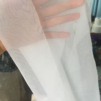Rèm voan Spa trắng trơn, đã có sóng rèm