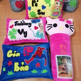 Gối thêu tên theo yêu cầu
