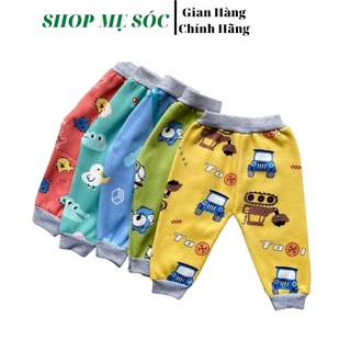 QUẦN DÀI NỈ BÔNG NHIỀU HỌA TIẾT CHO BÉ TRAI BÉ GÁI 5-15KG