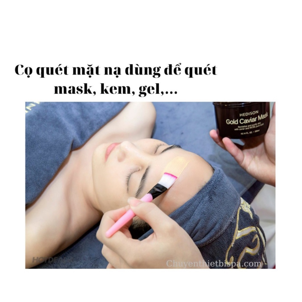 Cọ quét mặt nạ,cọ đắp nạ,cọ mask,cọ nạ silicon,cọ cán hồng
