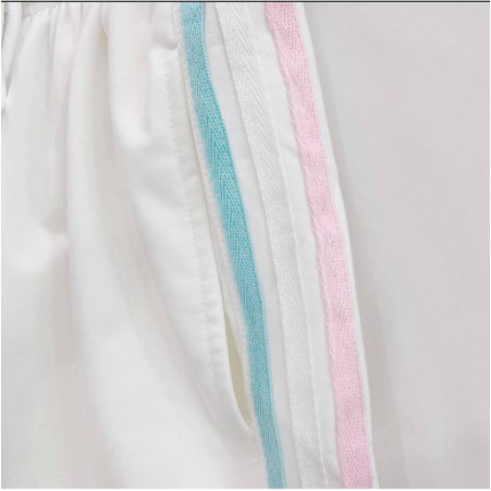 Quần Đùi Ulzzang Kẻ 3 Sọc Thể Thao Unisex, Quần Short Ống Suông Cạp Chun
