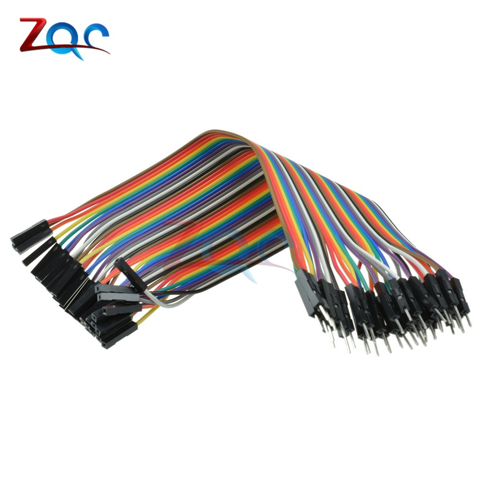 Bộ 40 dây cáp dupont 20cm 2.54mm 1pin 1p-1p cho bảng mạch Arduino