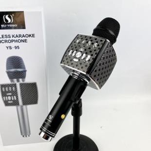 Micro Karaoke Bluetooth Cao Cấp YS-95 Tích Hợp Loa Bass Không Dây Dùng Hát Tại Nhà Hoặc Livetream