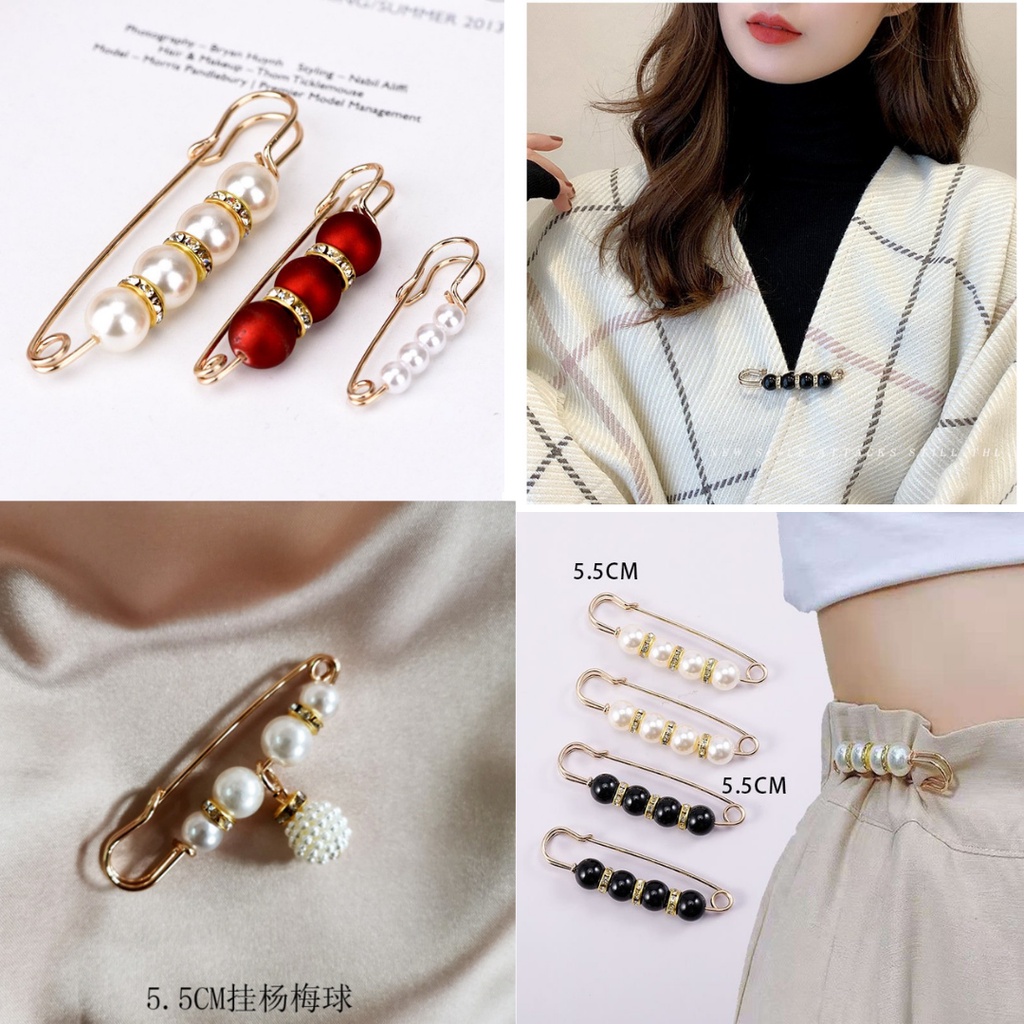 Kim tây Kim băng đính hạt- Gim cài thắt lưng/váy/cổ áo đa năng siêu xinh