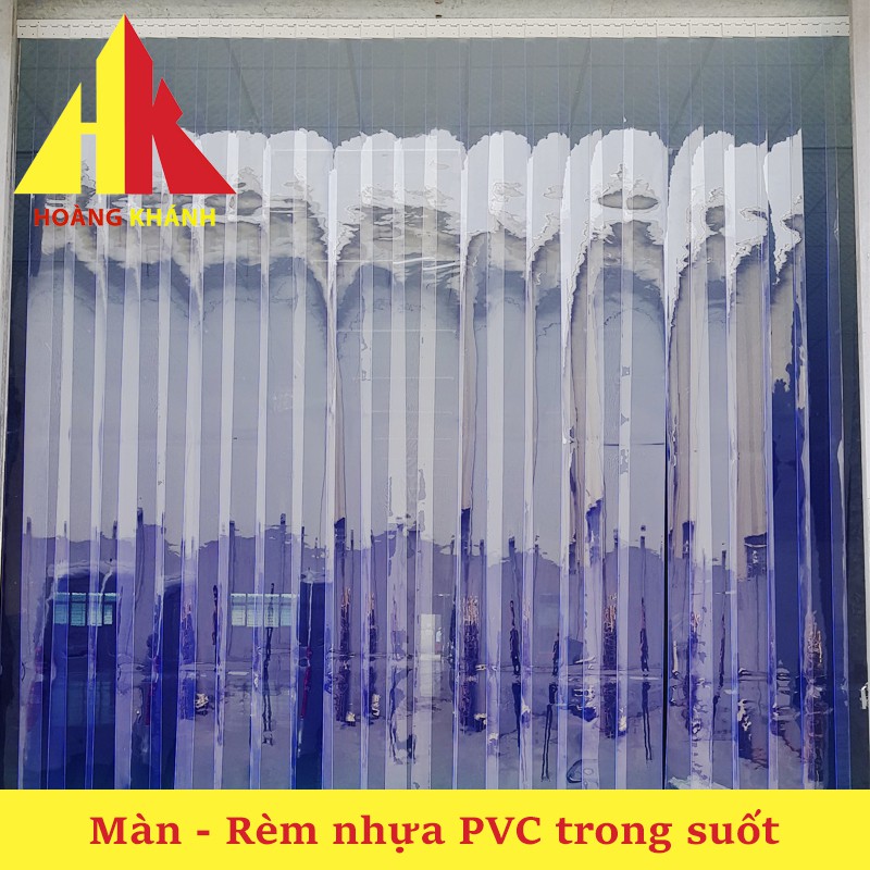 Rèm nhựa PVC ngăn lạnh điều hòa Hoàng Khánh Product sản xuất theo yêu cầu -  Rèm ngăn lạnh trong suốt độ dày 2mm