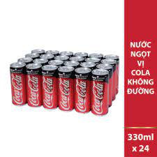 Coca zero 330ml x 24 lon