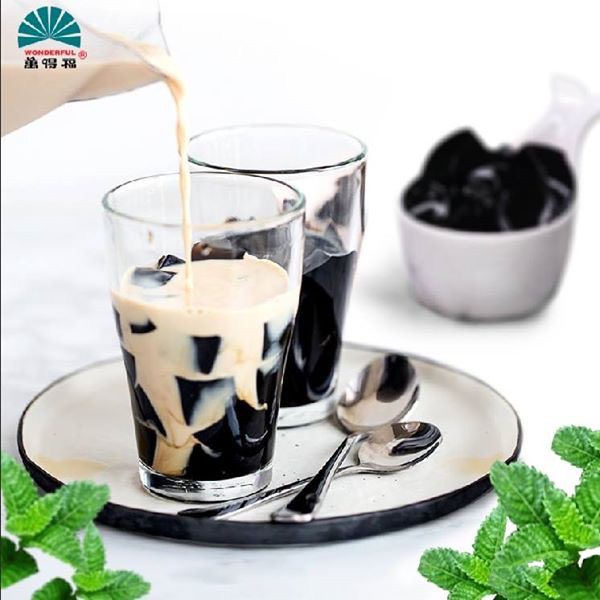 Sương sáo ăn liền Wonderful lon 850g topping, thạch