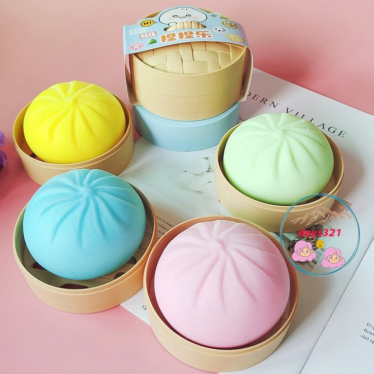 Đồ chơi Squishy Mochi dễ thương,mềm bánh bao chân thực mềm mịn giảm stress co dãn đàn hồi ngộ nghĩnh giải tỏa căng thẳng