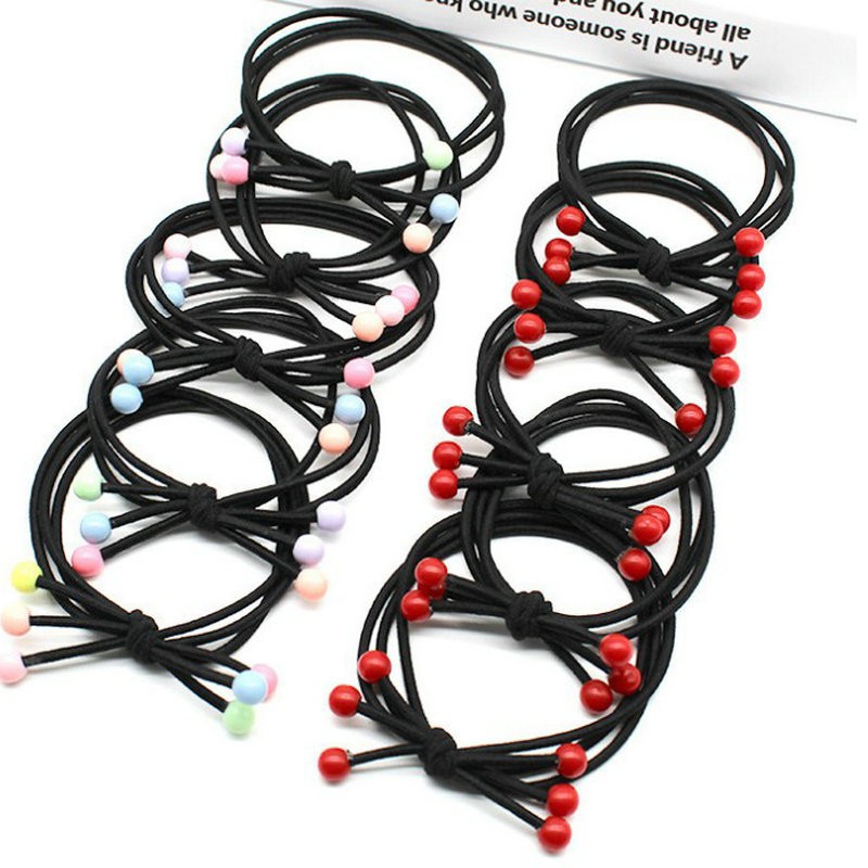 Dây Buộc Tóc Hạt Cherry - Dây Thun Cột Tóc DC35