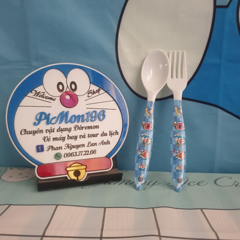 Chén Ly Tô Doraemon Nhựa Dễ Thương