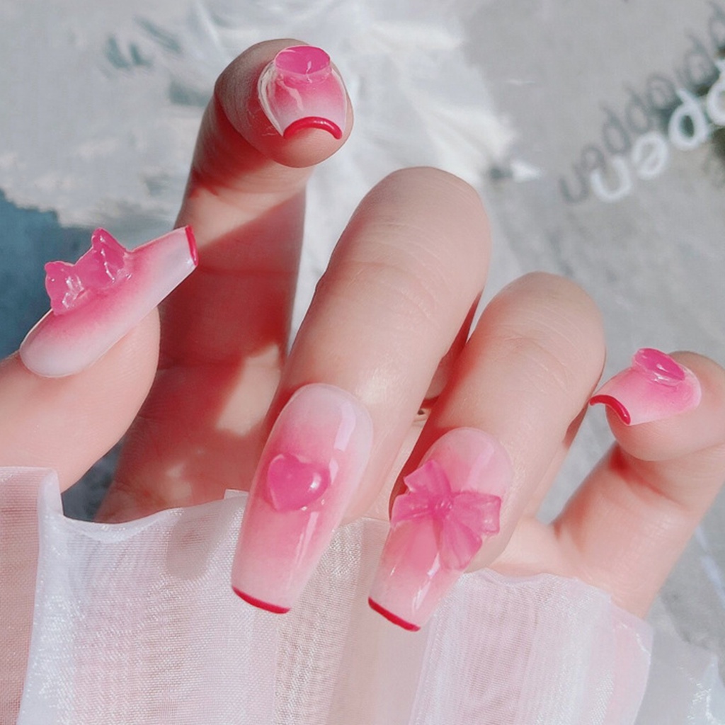 1 Hộp Phụ Kiện Trang Trí Móng Tay 3D Bằng Nhựa Resin Màu Sắc Sống Động Dễ Phối Đồ Dành Cho Nữ