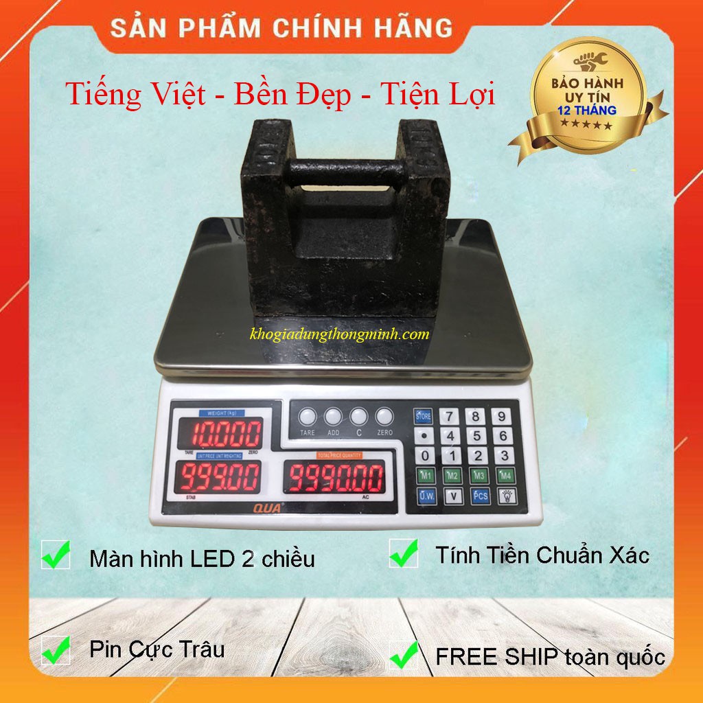 Cân Tính Tền 30kg/100gam QUA 810 ĐÀI LOAN - Cân điện tử Bán Hàng cao cấp - Bảo hành 24 tháng [ SẴN HÀNG ]