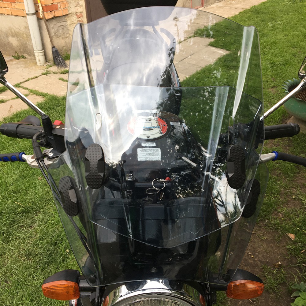 Kính Chắn Gió 22mm 25mm 28mm Gắn Tay Lái Xe Máy