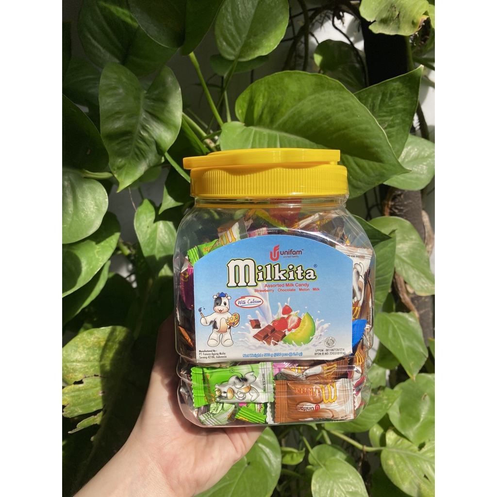 Kẹo Sữa 200 Viên Milkita Vị Hỗn Hợp (Hủ 560g)