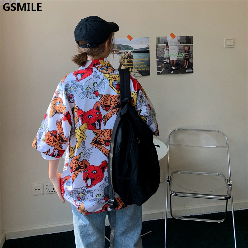 Áo ngắn tay dáng rộng thời trang Hàn Quốc cho nam nữ | BigBuy360 - bigbuy360.vn