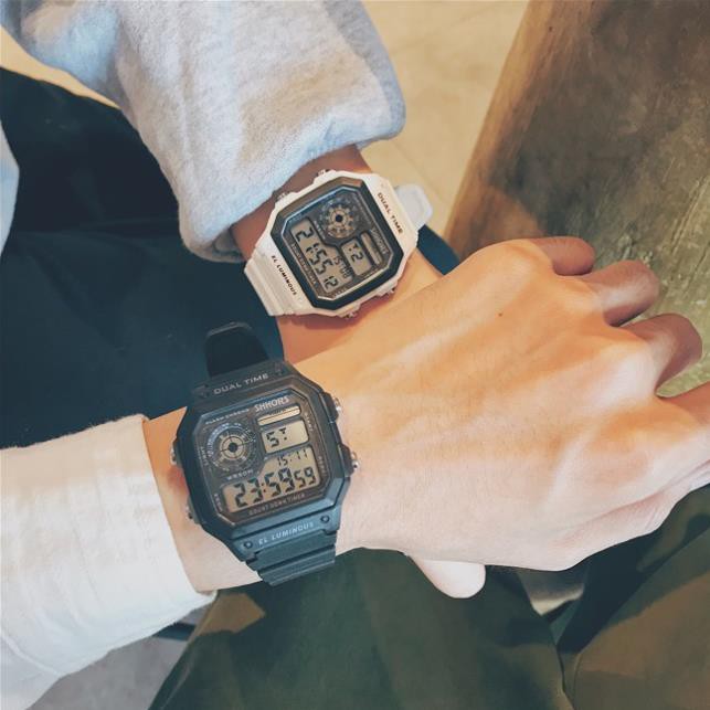 Đồng hồ nam thể thao Shhors size 42mm mặt vuông siêu độc [HÀNG XỊN] | BigBuy360 - bigbuy360.vn