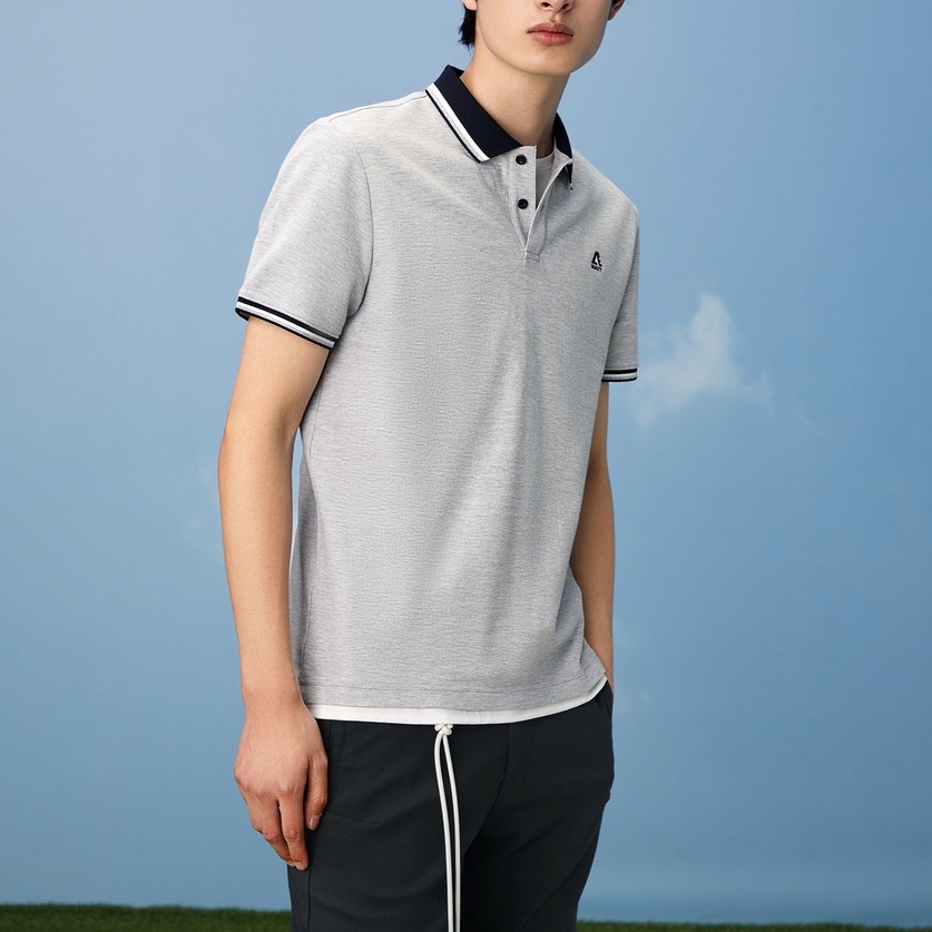 HLA - Áo Thun Polo Nam Gentle Pure Color Short Sleeve POLO Shirt