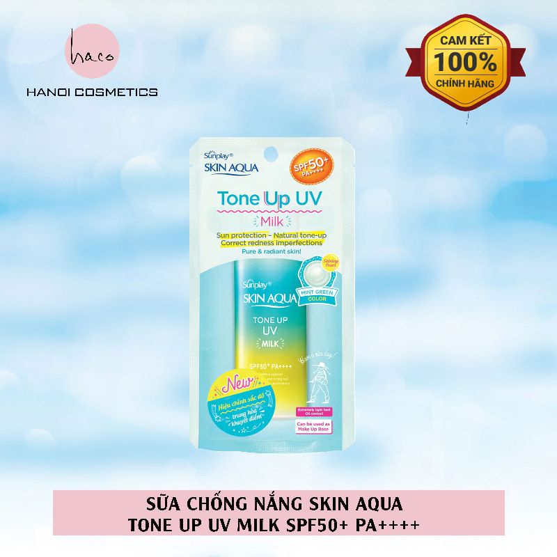 Kem chống nắng nâng tông Sunplay Skin Aqua Tone Up UV Essence/Milk SPF50+ PA++++