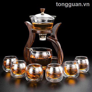 Bộ Ấm Trà Thủy Tinh Tự Động Chịu Nhiệt Thiết Kế Sáng Tạo