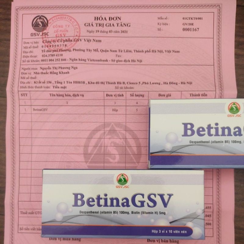 [ Chính hãng] Betina GSV hộp 30 viên | BigBuy360 - bigbuy360.vn