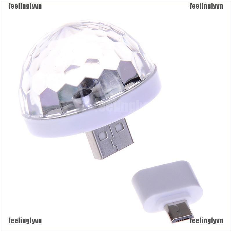 ❤TOP❤ Đèn led disco nuv 4W USB mini cho điện thoại YO