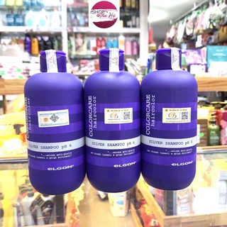 [CHÍNH HÃNG]GỘI XẢ TÍM ELGON KHỬ ÁNH VÀNG CHO TÓC TẨY TRẮNG, BẠCH KIM[PHỤ LIỆU HT]