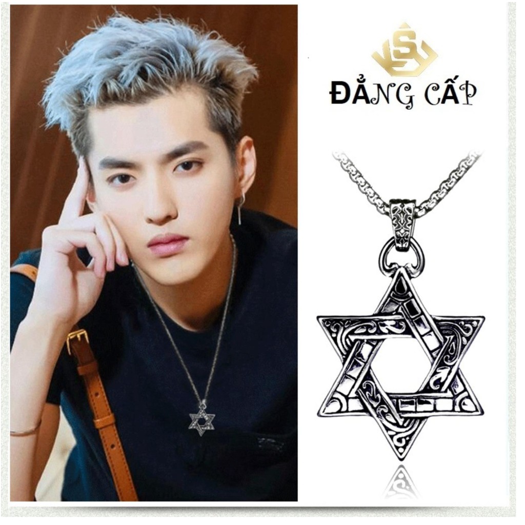 Vòng Cổ Titan Ngôi Sao 6 cánh EXO phong cách Hàn VC28