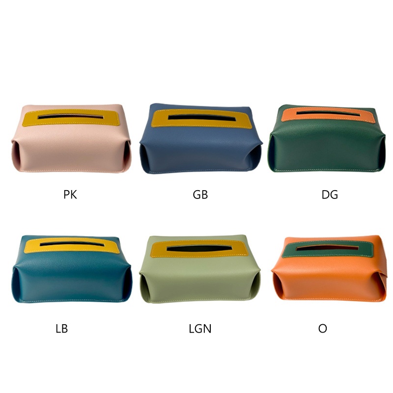 Hộp Đựng Khăn Giấy Bằng Da PU Hình Chữ Nhật Chống Nước Hiện Đại Trang Trí Nhà Tắm