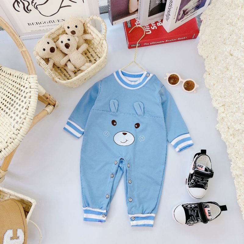Body Liền Thân, Body Dài Sơ Sinh Vải Cotton Nhiều Mẫu Cho Bé 3-9KG