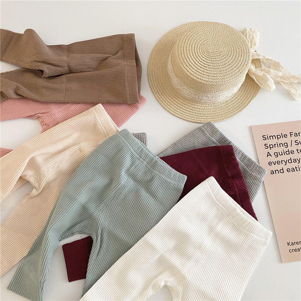 Quần Legging Co Giãn Họa Tiết Kẻ Sọc Dành Cho Bé Trai