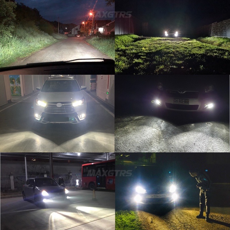 Bóng Đèn Pha LED Chống Sương Mù P1 H4 Hi / lo H7 H8 H11 9006 9005 HB3 HB4 16000Lm Ánh Sáng Trắng 6000K Cho Xe Hơi MAXGTRS