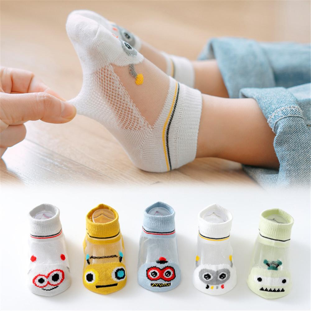 SUSANS Set 5 Đôi Tất Cotton Mùa Hè Cho Bé 0-3 Tuổi