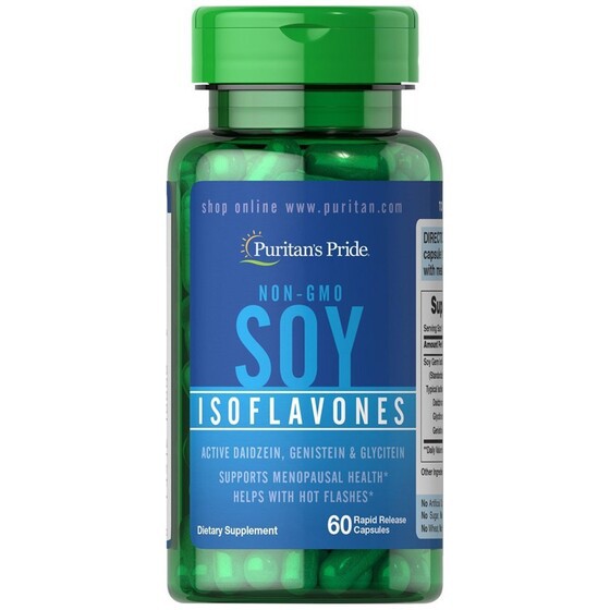 TINH CHẤT MẦM ĐẬU NÀNH SOY ISOFLAVONES 750 MG NON-GMO PURITAN'S PRIDE 60 viên