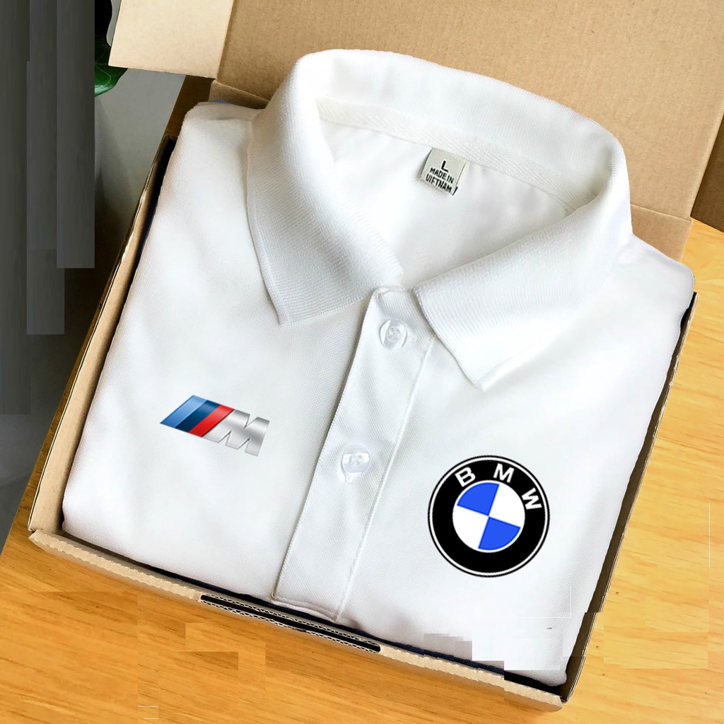 Áo thun áo polo nam hãng xe BMW chính hãng vải cotton LOẠI 1  thời trang cao cấp