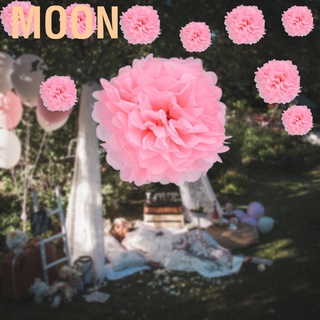 10 Bông hoa giấy pom pom trang trí tiệc ngoài trời