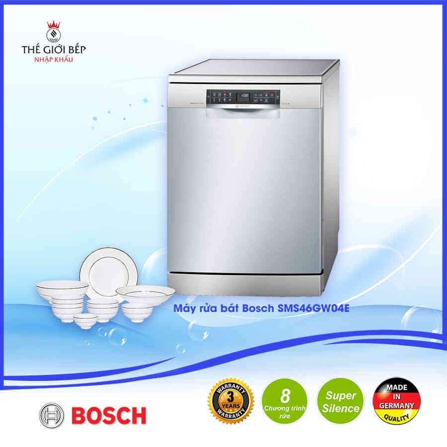 MÁY RỬA BÁT ĐỘC LẬP BOSCH SMS46GW04E